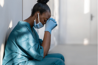 Nurse experiencing burnout